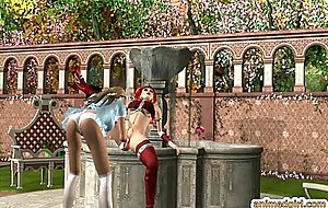 D hentai king and queen honey fucking in the castle