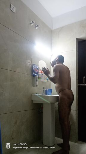 Indian desi man Rajsthani desi man with neighbour police officer indian army