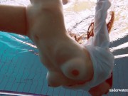 Relaxing underwater show with hot girls