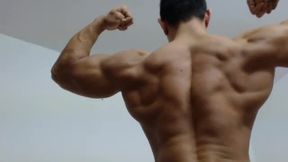 Muscled Latin Flexes and Shows Off His Glutes