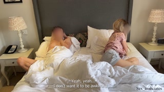 "Let's not sexualize things, I am your stepmom". Step Mom share a bed in a hotel