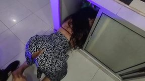 Stuck in the Closet and Using Lube to Get Her Ass Fucked