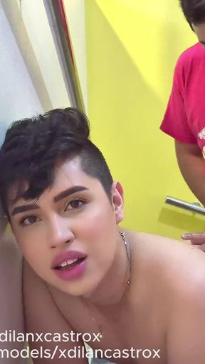 Cruising I Fuck My Neighbor's Tight Gay Ass Bareback and Fill Him with Cum