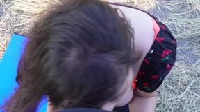 Quickie Outdoor Blowjob