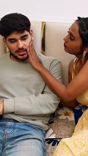 Indian Desi Bhabhi Has Hardcore Sex with Stepfather in Law and Sucks Penis Hindi Video