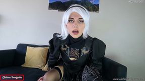 2b nier automata 3d hentai - uncensored real cosplay - facial cumshot