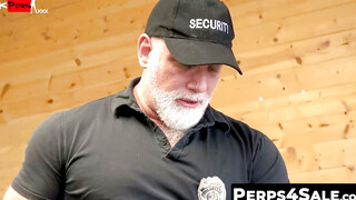 Muscled Jaxon Valor Craves Officer Petes Thick Cock, Worshiping Him to Save His Skin
