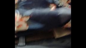 Wanking in the public toilet!