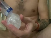 Big dick with eggs