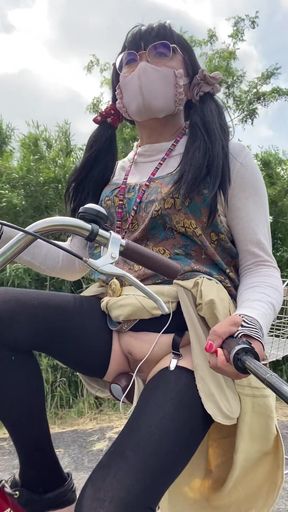 No. 241 Cycling with My Pussy on Full Display