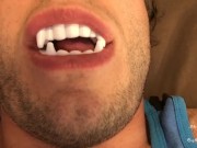 Sexy Vampire Teeth & Tongue Worship