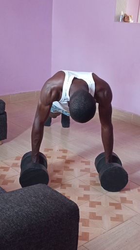 Having a Workout with My Dude