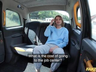 Fake Taxi Jobless sweetheart has her enchanting pink snatch banged hard and fast