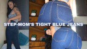 Step-Mom's Tight Blue Jeans