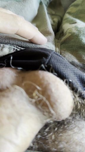 Must-see moment from "Soldier jerks off in OCP pants!"
