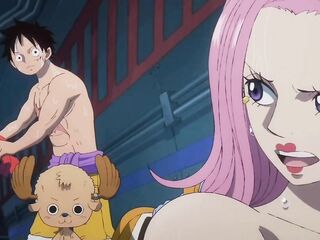 One piece but the babes are bare