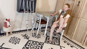Amy Quinn Sprained Ankle and Crutching HIDEF MOV