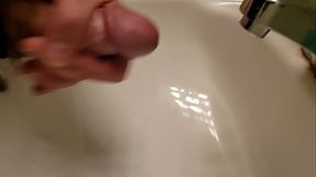 Anthony Arden orgasm at the sink 2