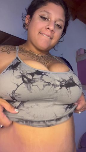 Blonde GF gets fucked by a white skunk