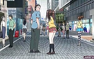 Hentai teen gets double penetrated