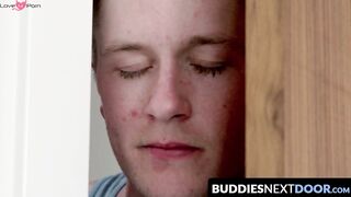 BuddiesNextDoor.com - Jock jerks off and his buddy provides intense oral pleasure