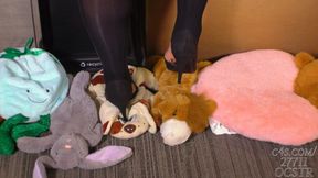 Megan Jones Plushies under Heels and Feet 4K