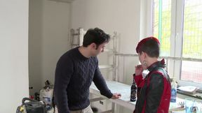 Sexy redhead chick with small tits gets fucked in her wet pussy