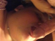 BAMBI BLOWS Hawk Tuah SENSUAL BLOWJOB CHEATING MILF SUCKING COCK  HUGE CUM