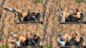 Worship my ankle socks slave, smoking showing off my dirty socks volume 103 Non Nude ****MP4****