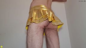 Golden Miniskirt (Couldn't Wait) Try On