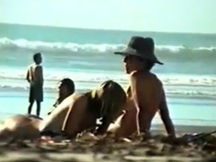 Str8 big dick on beach