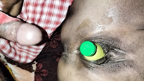 Slimy bottle insertion