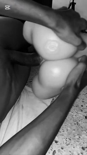Hiding Under the Bed Fucking My Fleshlight - BBC Secret Masturbation Black20one