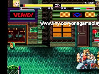 Hawt blonde in swimsuit has sex with many males in erotic hentai gameplay