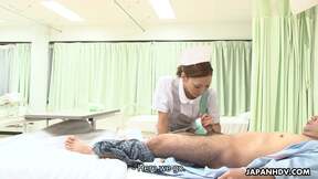 Japanese nurse revives his dick