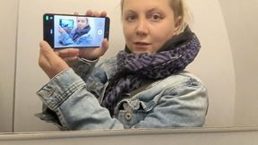 Peeing on a airplane