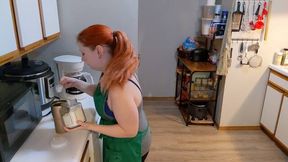 Naughty Barista 5: Serving a Customer a Hot Cup of Squirt