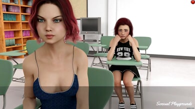 3D gun girl in military cosplay gives handjob and deep throat