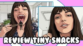 [STORY] Giantess Influencer Reviews Her Favorite Tiny Snacks Vore POV