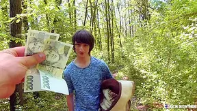 Wild Forest Fuck: Longhaired Czech twink takes rough ride outdoors – 18+