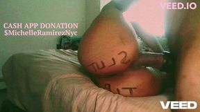 Ebony MILF with big ass and tattoo gets pounded by football player