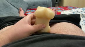 Masturbating My Dick with Sperm