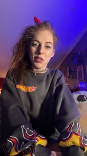 Goth girl JOI, Degrading fetish