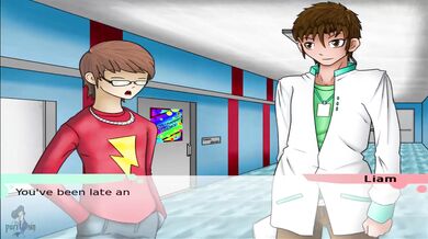 Her scientist game bent her gender until she couldnt walk