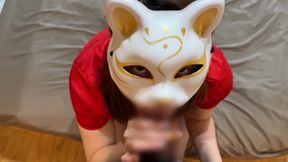 A Married Woman Giving a Blowjob and Handjob in Chinese Clothes