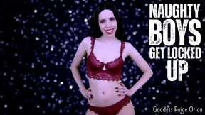 Naughty Boys Get Locked Up