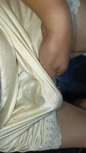 Jerking off in my petticoats thinking about my friend&#039;s wife