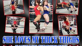 1328-She Loves My Thick Thighs - Fantasy Scissorhold Wrestling