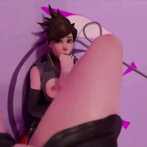 Slave Tracer Sucking Toes (POV Foot Fetish Animation)