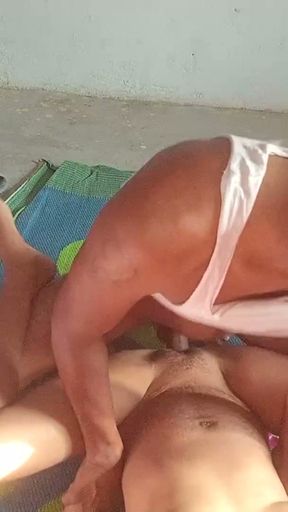 Uncle called the neighbour's wife home and fucked her a lot   Clip 1